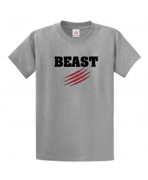 Beast With Scratch Marks Classic Unisex Kids and Adults T-Shirt